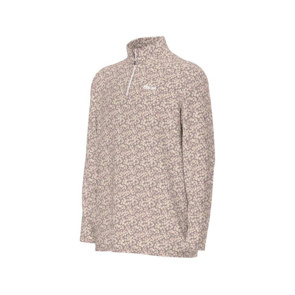 Lavender Flower Quarter Zip - Sliced Golf